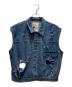 SEVESKIG（セヴシグ）の古着「別注ダメージ加工デニムベスト」｜インディゴ