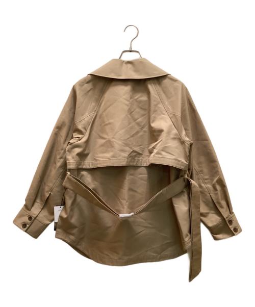 PLST（プラステ）PLST (プラステ) リラクシーショートトレンチコート ベージュ サイズ:Mの古着・服飾アイテム