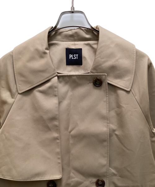 PLST（プラステ）PLST (プラステ) リラクシーショートトレンチコート ベージュ サイズ:Mの古着・服飾アイテム