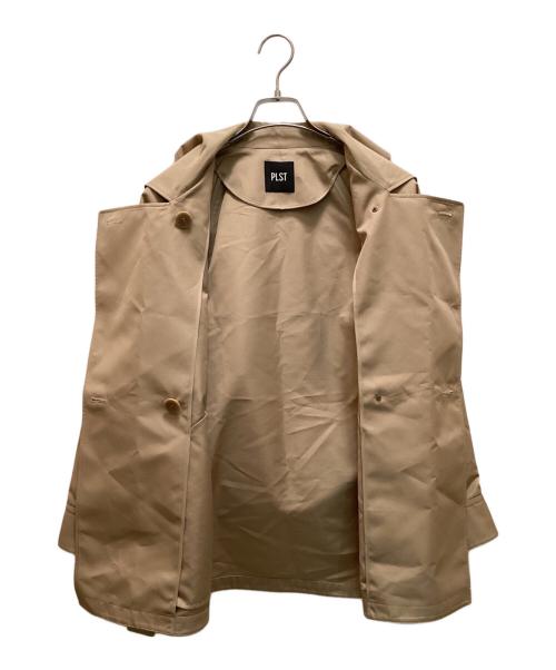 PLST（プラステ）PLST (プラステ) リラクシーショートトレンチコート ベージュ サイズ:Mの古着・服飾アイテム
