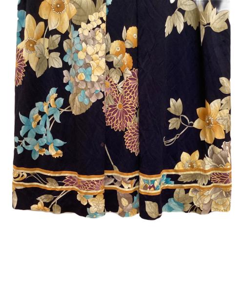 LEONARD（レオナール）LEONARD (レオナール) フラワープリントワンピース ネイビー サイズ:Ⅼの古着・服飾アイテム