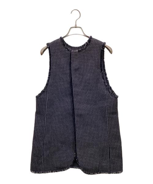 IENA（イエナ）IENA (イエナ) ＆NAVY 2way ツィード ベスト ブラック サイズ:FREEの古着・服飾アイテム