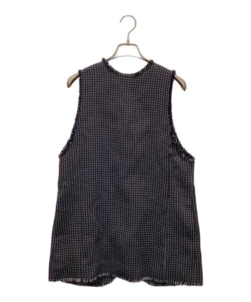 IENA（イエナ）IENA (イエナ) ＆NAVY 2way ツィード ベスト ブラック サイズ:FREEの古着・服飾アイテム