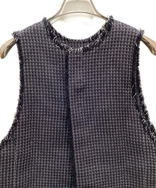 IENA（イエナ）IENA (イエナ) ＆NAVY 2way ツィード ベスト ブラック サイズ:FREEの古着・服飾アイテム