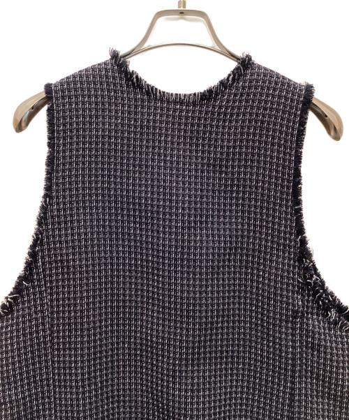 IENA（イエナ）IENA (イエナ) ＆NAVY 2way ツィード ベスト ブラック サイズ:FREEの古着・服飾アイテム