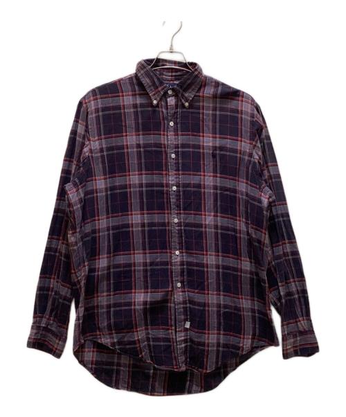 POLO RALPH LAUREN（ポロ・ラルフローレン）POLO RALPH LAUREN (ポロ・ラルフローレン) BDチェックシャツ ネイビー サイズ:Lの古着・服飾アイテム
