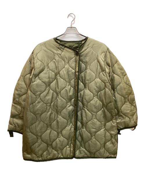 US ARMY（ユーエスアーミー）US ARMY (ユーエスアーミー) M65 FISHTAIL LINERキルティングジャケット グリーン サイズ:Mの古着・服飾アイテム