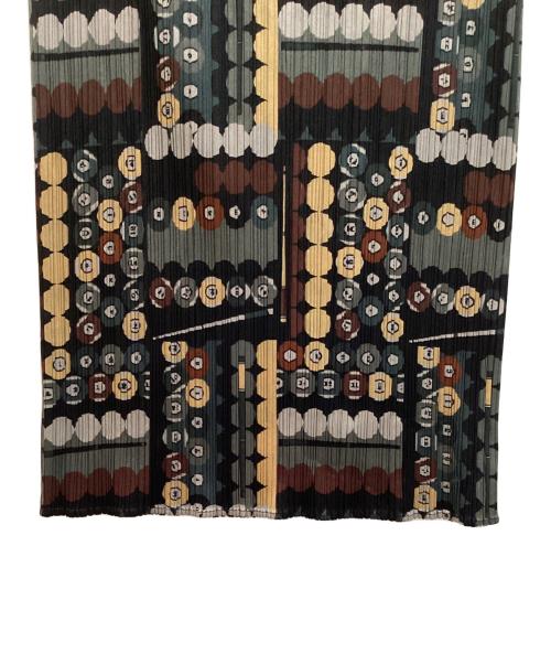 PLEATS PLEASE（プリーツプリーズ）PLEATS PLEASE (プリーツプリーズ) ビリヤードゲームプリーツロングスカート グレー サイズ:4の古着・服飾アイテム