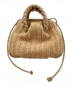 HEREUヘリュー）の古着「ボンボンバッグ M ラフィア」｜ベージュ