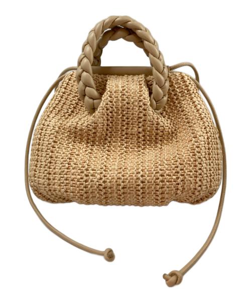 HEREU（ヘリュー）HEREU (ヘリュー) ボンボンバッグ M ラフィア ベージュの古着・服飾アイテム