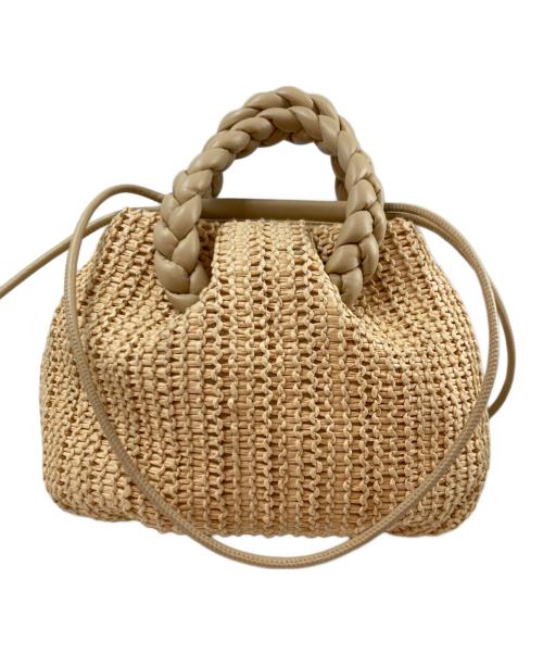 HEREU（ヘリュー）HEREU (ヘリュー) ボンボンバッグ M ラフィア ベージュの古着・服飾アイテム