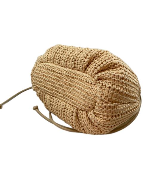 HEREU（ヘリュー）HEREU (ヘリュー) ボンボンバッグ M ラフィア ベージュの古着・服飾アイテム