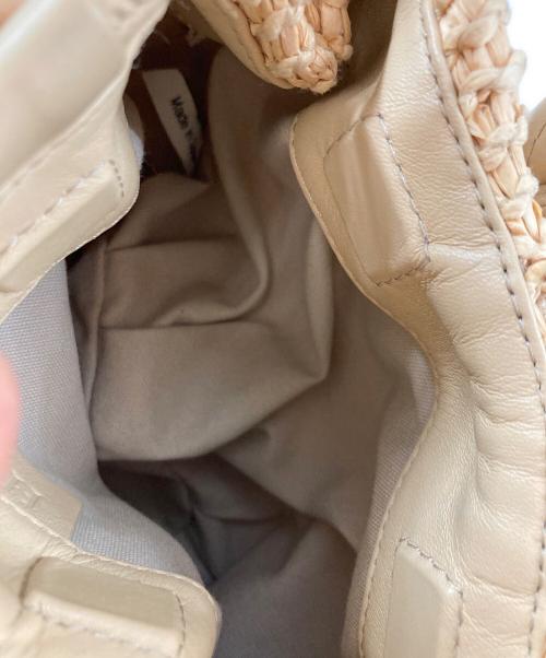 HEREU（ヘリュー）HEREU (ヘリュー) ボンボンバッグ M ラフィア ベージュの古着・服飾アイテム