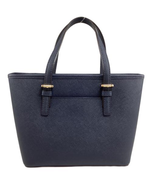 MICHAEL KORS（マイケル・コース）MICHAEL KORS (マイケル・コース) 2WAYレザーショルダーバック ネイビーの古着・服飾アイテム