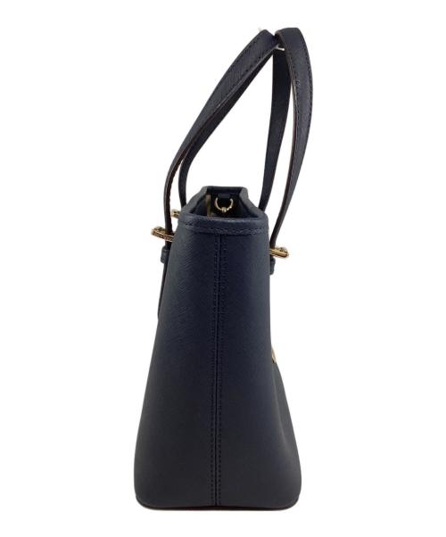 MICHAEL KORS（マイケル・コース）MICHAEL KORS (マイケル・コース) 2WAYレザーショルダーバック ネイビーの古着・服飾アイテム