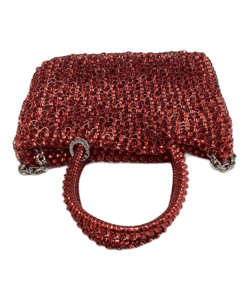 ANTEPRIMA（アンテプリマ）ANTEPRIMA (アンテプリマ) 2WAYミニスクエアワイヤーバッグ レッドの古着・服飾アイテム