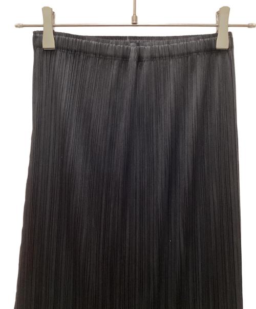 PLEATS PLEASE（プリーツプリーズ）PLEATS PLEASE (プリーツプリーズ) 裾デザインプリーツロングスカート ブラック サイズ:1の古着・服飾アイテム
