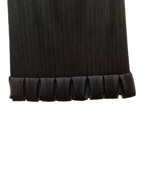 PLEATS PLEASE（プリーツプリーズ）PLEATS PLEASE (プリーツプリーズ) 裾デザインプリーツロングスカート ブラック サイズ:1の古着・服飾アイテム