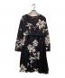 Max Mara Studio（マックスマーラ ストゥディオ）の古着「花柄ワンピース」｜ブラック