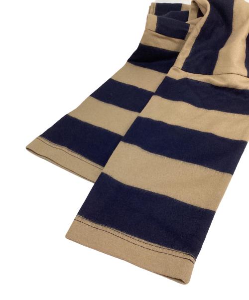 JUNYA WATANABE COMME des GARCONS（(ジュンヤワタナベ コムデギャルソン）JUNYA WATANABE COMME des GARCONS (ジュンヤワタナベ コムデギャルソン) オーバーサイズボーダーカットソー ベージュ×ネイビー サイズ:Sの古着・服飾アイテム