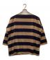 JUNYA WATANABE COMME des GARCONS (ジュンヤワタナベ コムデギャルソン) オーバーサイズボーダーカットソー ベージュ×ネイビー サイズ:S：9000円