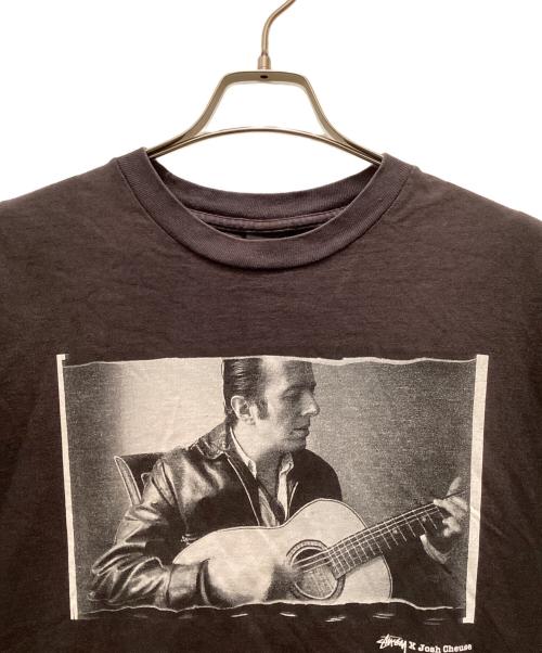 stussy（ステューシー）stussy (ステューシー) Josh Cheuse (ジョシュ チューズ) ジョーストラマーコラボフォトTシャツ ブラック サイズ:Lの古着・服飾アイテム