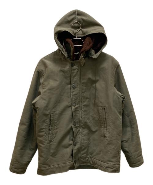 COULANCE MAYENNE（クランスマエンヌ）COULANCE MAYENNE (クランスマエンヌ) ヴィンテージデッキジャケット オリーブ サイズ:Mの古着・服飾アイテム