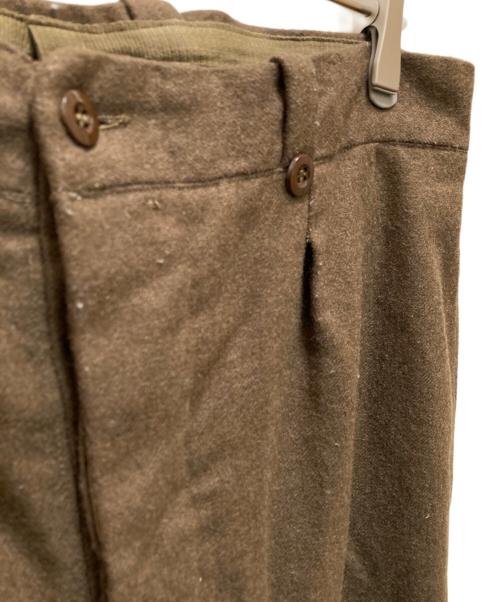 antimite definitif（アンティミテデフィニティフ）ANTIMITE DEFINITIF (アンティミテデフィニティフ) ヴィンテージヘビーウールトラウザー オリーブ サイズ:SIZE46の古着・服飾アイテム