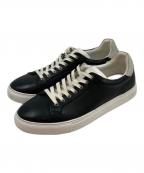 Aquascutumアクアスキュータム）の古着「レザースニーカー」｜ブラック