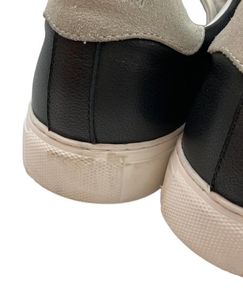 Aquascutum（アクアスキュータム）Aquascutum (アクアスキュータム) レザースニーカー ブラック サイズ:42Ⅼの古着・服飾アイテム