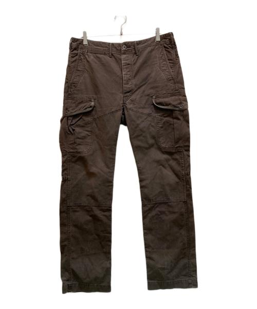 RRL（ダブルアールエル）RRL (ダブルアールエル) サスペンダーボタン付パラシュートパンツ ブラウン サイズ:W34×L34の古着・服飾アイテム