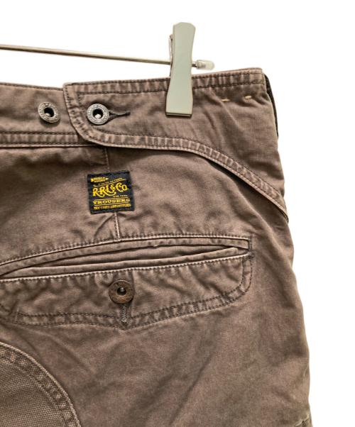 RRL（ダブルアールエル）RRL (ダブルアールエル) サスペンダーボタン付パラシュートパンツ ブラウン サイズ:W34×L34の古着・服飾アイテム