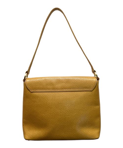 Kate Spade（ケイトスペード）Kate Spade (ケイトスペード) レザーショルダーバッグ イエローの古着・服飾アイテム