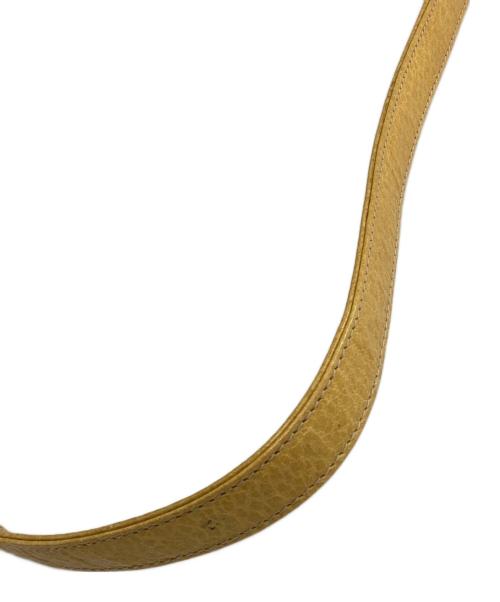 Kate Spade（ケイトスペード）Kate Spade (ケイトスペード) レザーショルダーバッグ イエローの古着・服飾アイテム