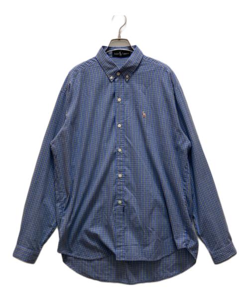 POLO RALPH LAUREN（ポロ・ラルフローレン）POLO RALPH LAUREN (ポロ・ラルフローレン) チェックシャツ ブルー サイズ:記載なしの古着・服飾アイテム