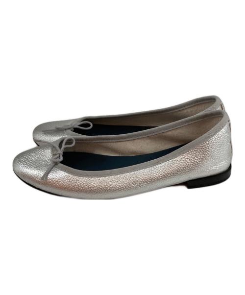 repetto（レペット）repetto (レペット) サンドリオン レザーバレエパンプス シルバー サイズ:36の古着・服飾アイテム
