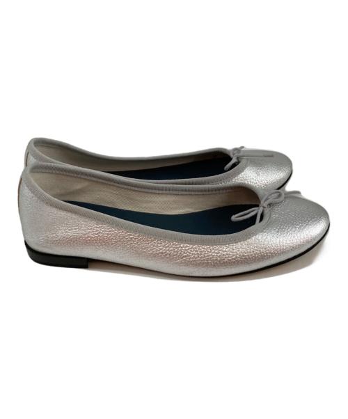 repetto（レペット）repetto (レペット) サンドリオン レザーバレエパンプス シルバー サイズ:36の古着・服飾アイテム