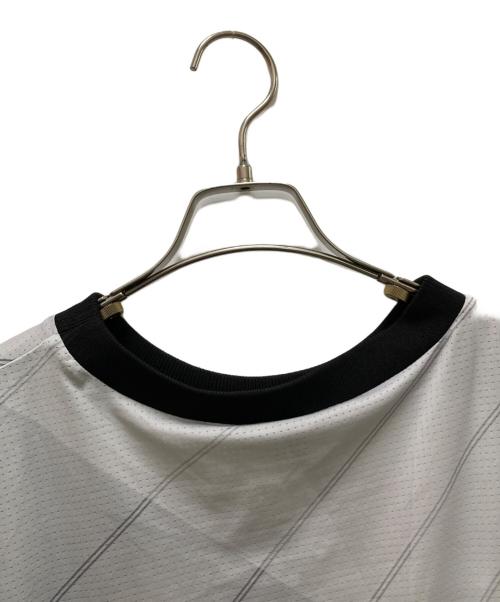 Y-3（ワイスリー）Y-3 (ワイスリー) フットボールシャツ ホワイト×グレー サイズ:XLの古着・服飾アイテム