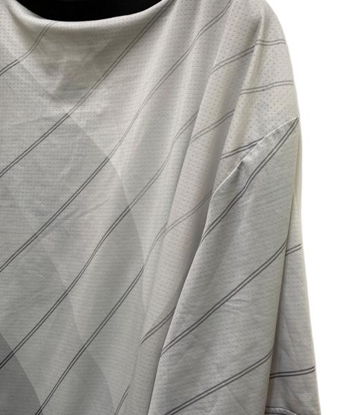 Y-3（ワイスリー）Y-3 (ワイスリー) フットボールシャツ ホワイト×グレー サイズ:XLの古着・服飾アイテム