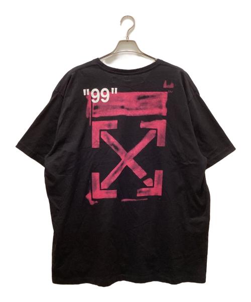OFFWHITE（オフホワイト）OFFWHITE (オフホワイト) ロゴプリントTシャツ ブラック サイズ:ＸＬの古着・服飾アイテム