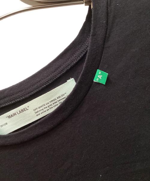 OFFWHITE（オフホワイト）OFFWHITE (オフホワイト) ロゴプリントTシャツ ブラック サイズ:ＸＬの古着・服飾アイテム