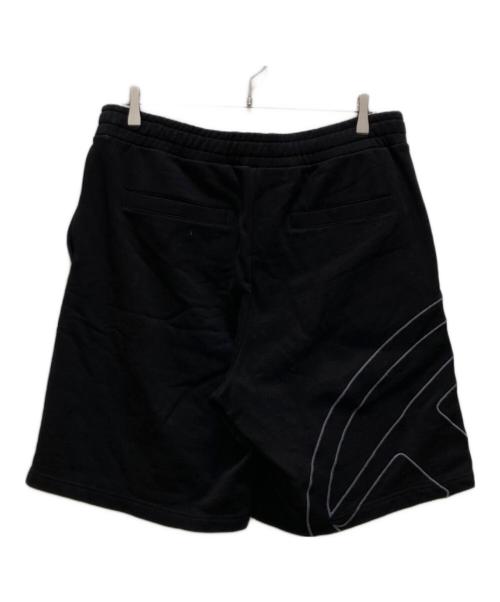 DIESEL（ディーゼル）DIESEL (ディーゼル) ビッグオーバルD スウェットハーフパンツ ブラック サイズ:XLの古着・服飾アイテム
