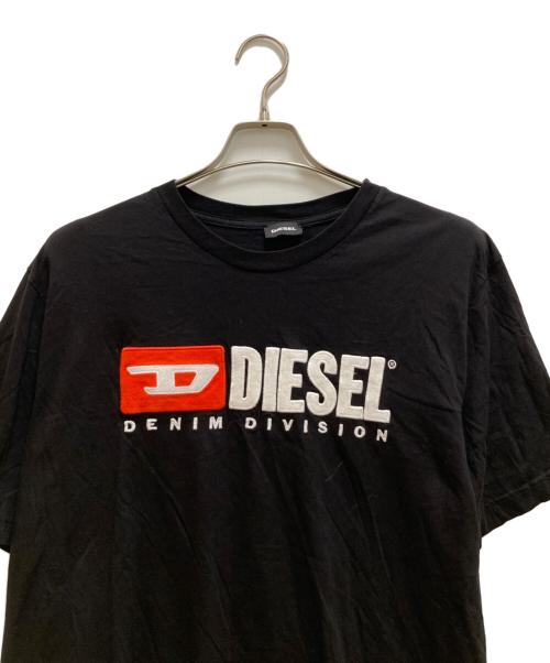 DIESEL（ディーゼル）DIESEL (ディーゼル) ロゴワッペンTシャツ ブラック サイズ:XXLの古着・服飾アイテム