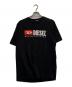 DIESEL（ディーゼル）の古着「ロゴワッペンTシャツ」｜ブラック