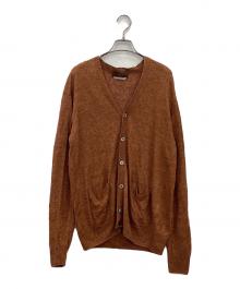 TOMORROW LAND tricot（トゥモローランド トリコ）の古着「オーガニックリネンニットVネックカーディガン」｜ブラウン