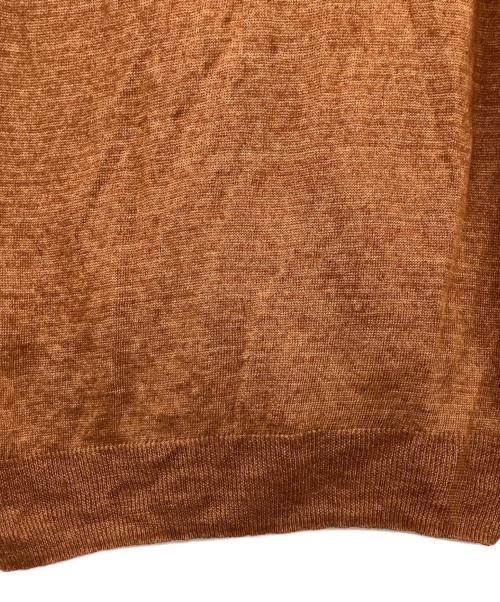 TOMORROW LAND tricot（トゥモローランド トリコ）TOMORROW LAND tricot (トゥモローランド トリコ) オーガニックリネンニットVネックカーディガン ブラウン サイズ:Mの古着・服飾アイテム