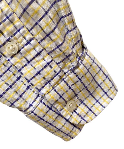 POLO RALPH LAUREN（ポロ・ラルフローレン）POLO RALPH LAUREN (ポロ・ラルフローレン) チェックシャツ ホワイト×イエロー サイズ:XLの古着・服飾アイテム