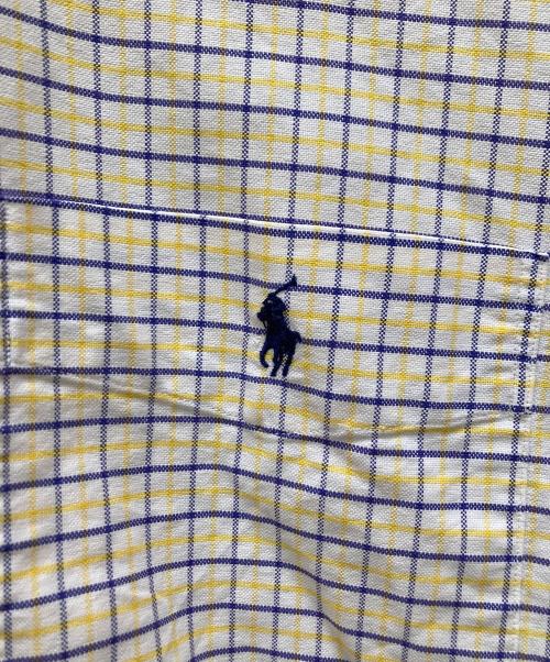 POLO RALPH LAUREN（ポロ・ラルフローレン）POLO RALPH LAUREN (ポロ・ラルフローレン) チェックシャツ ホワイト×イエロー サイズ:XLの古着・服飾アイテム