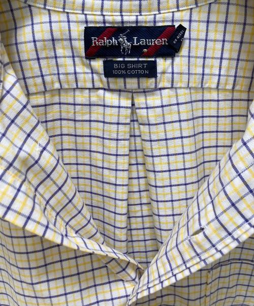POLO RALPH LAUREN（ポロ・ラルフローレン）POLO RALPH LAUREN (ポロ・ラルフローレン) チェックシャツ ホワイト×イエロー サイズ:XLの古着・服飾アイテム