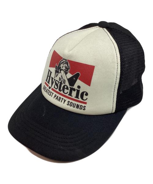 Hysteric Glamour（ヒステリックグラマー）Hysteric Glamour (ヒステリックグラマー) ギターガールメッシュキャップ ホワイトブラックの古着・服飾アイテム